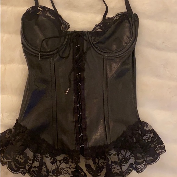 Other - Leather corset Bra top